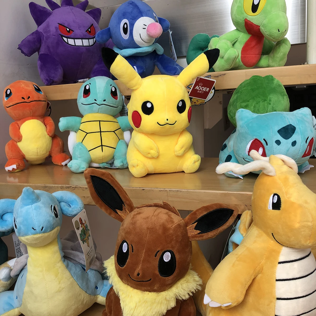 

Kawaii Pokemoned Pikachus Plush Doll Bulbasaur Squirtle Charmander Charizard Eevee Snorlax Jigglypuff Psyduck Kids Gift