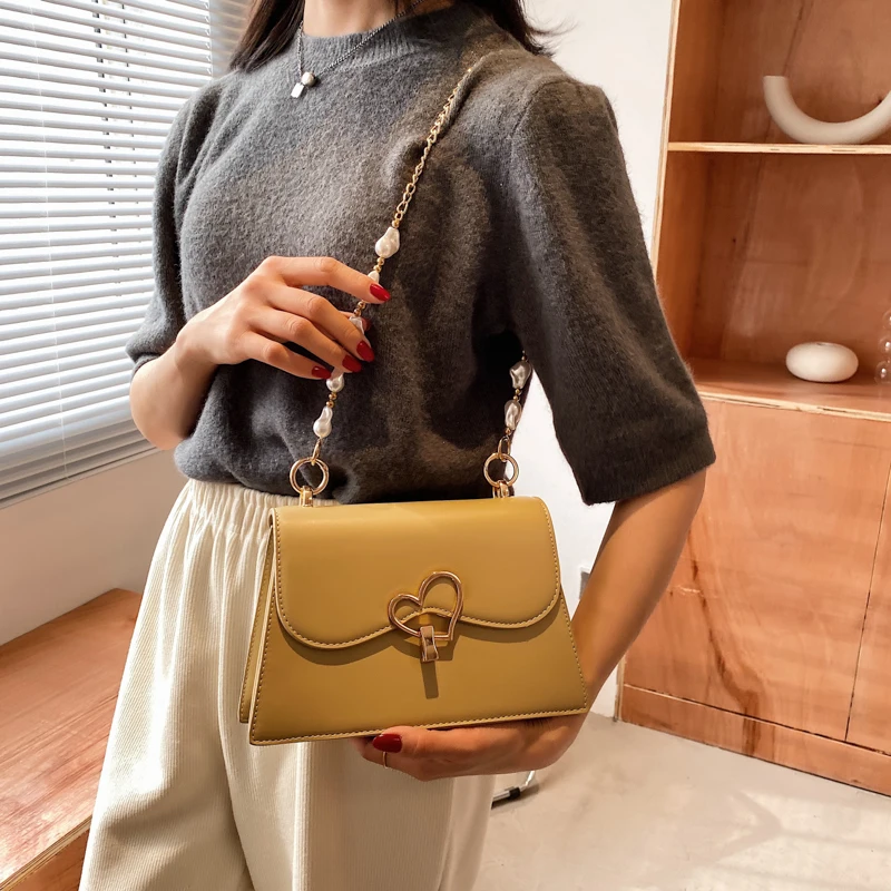 

Luxury Pu Leather Handbags Women Small Shoulder Bags Designer Ladies Chain Purses High Quality Female Crossbody Messenger Bags