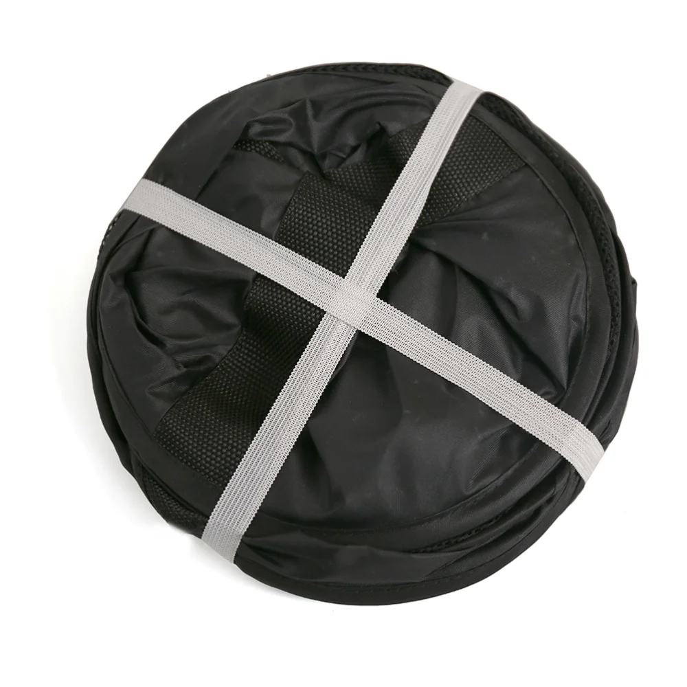 

1pc Collapsible Garden Plants Hanging Drying Net Mesh Storage Organizer Net Shelf Drying Rack for Plant Garden (Black with Green