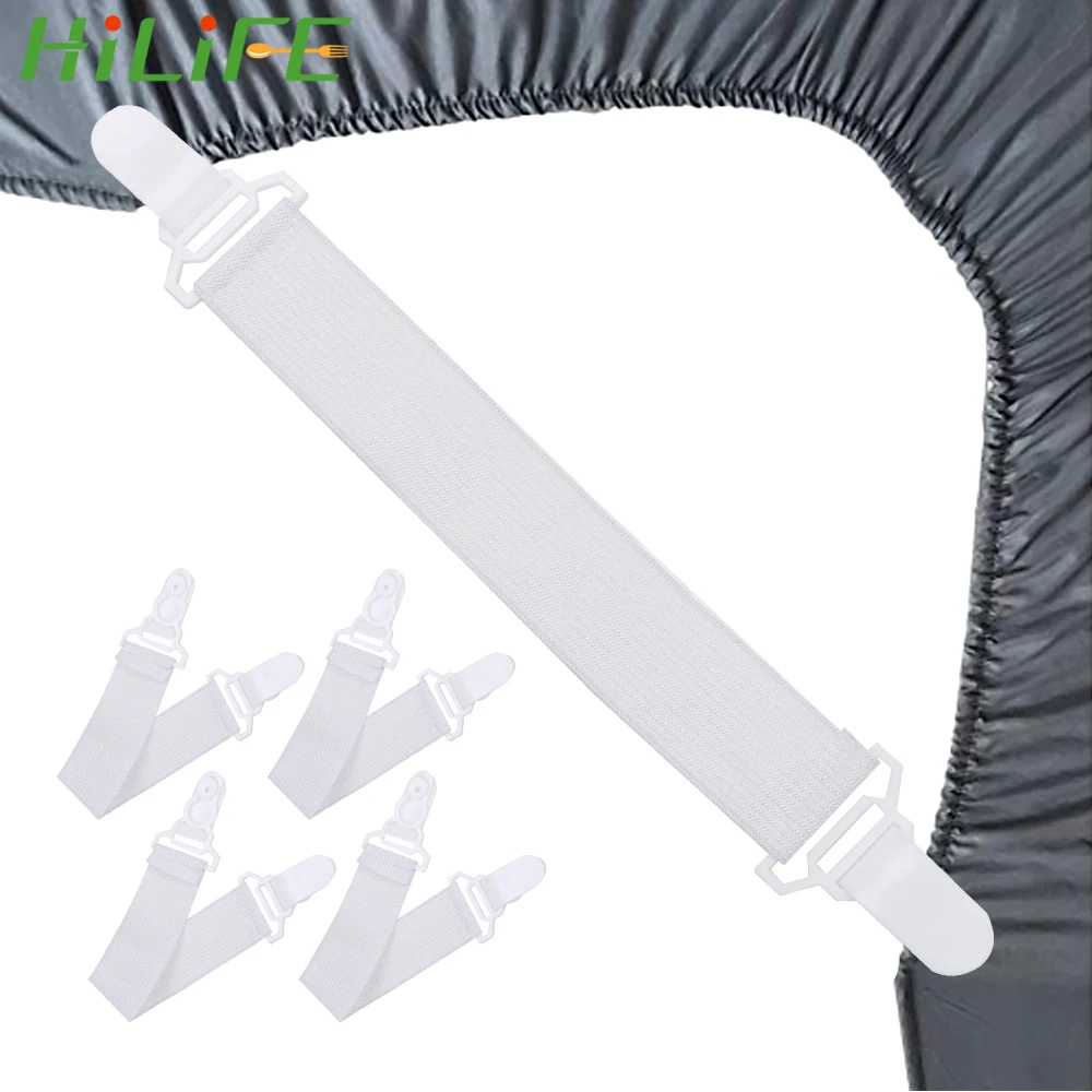 HILIFE 4 шт./компл. фиксирующий нескользящий ремень эластичный чехол для простыни