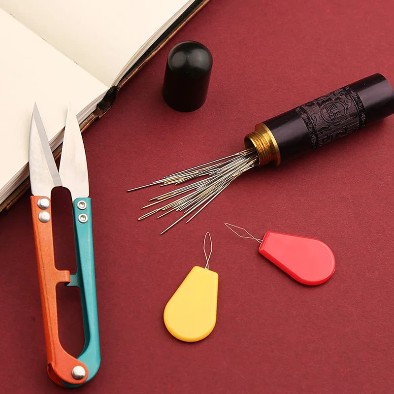 Иглы Dailylike большие из нержавеющей стали для вышивки крестиком 32 шт. 4 размера