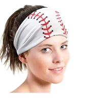 10pcs hot softball head band sweat absorption headband male and female hair with yoga fitness student competition headscarf