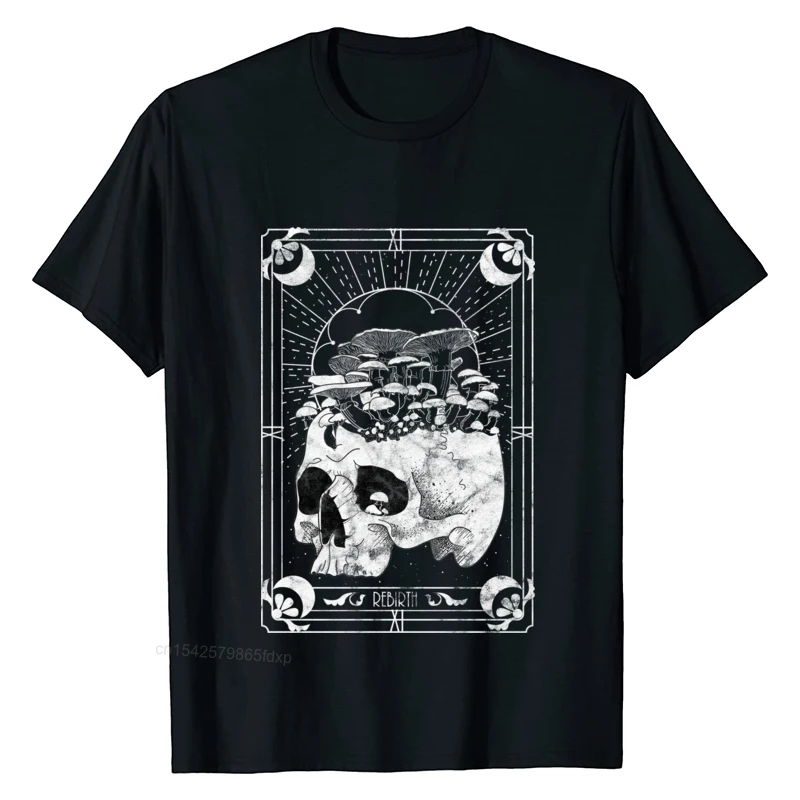 

Cotton Short Sleeve T Shirts Rebirth Tarot Men T-Shirt For Students Cotton Wool Unique High Quality Men's T-Shirt New Coming