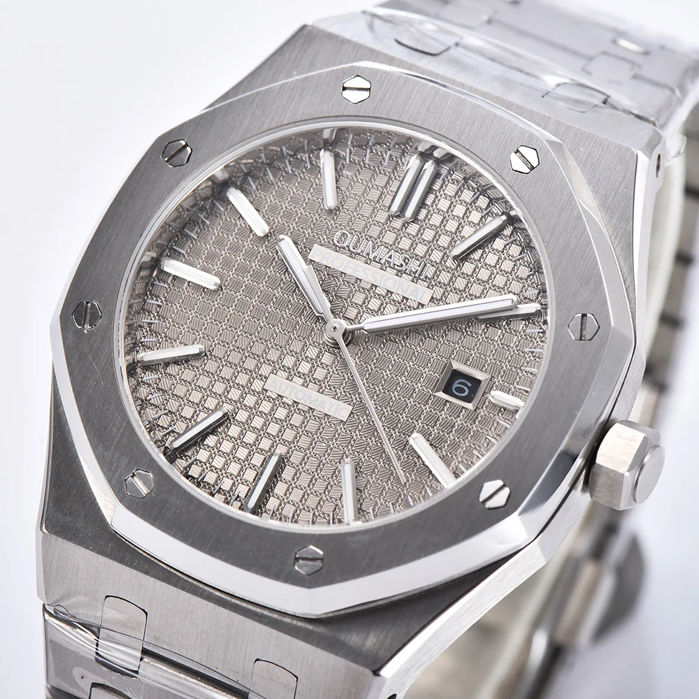 OUMASHI мужские часы автоматические механические 41 мм светящийся календарь