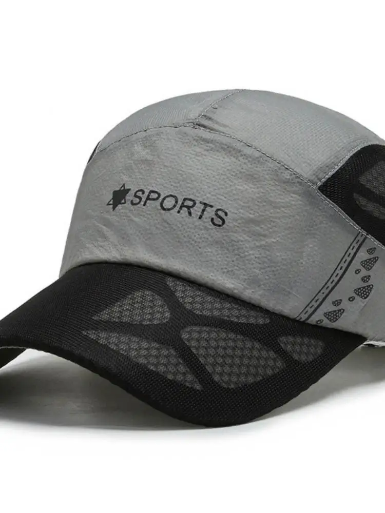 

Кепка Мужская/Женская сетчатая, Повседневная Бейсболка с защитой от солнца, из дышащего быстросохнущего материала, для занятий спортом, вес...