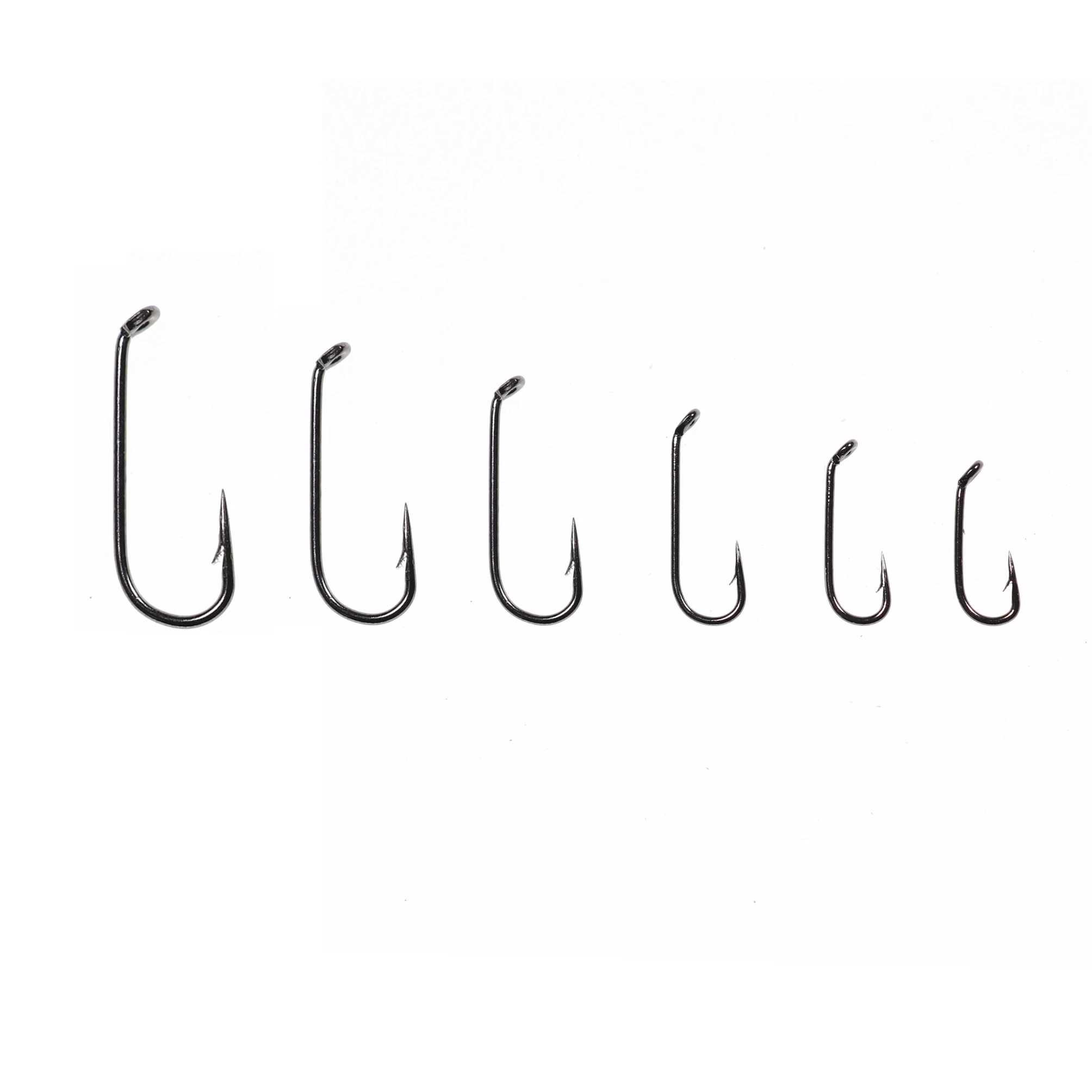 Bimoo 50 шт. Fly Fishing Сухой Fly Hook 2X Стандартный Провод Nymph Hook Черный никель отделка для завязывания мух материал размеры 14 16 18 20 22