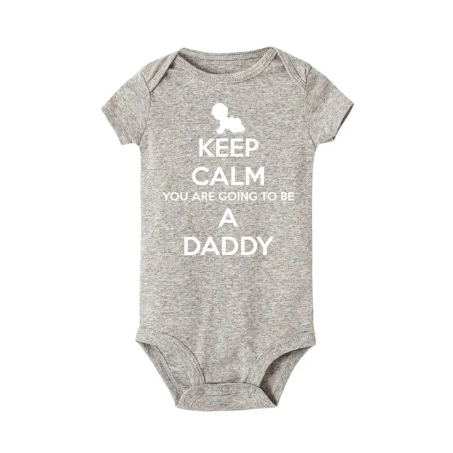 Комбинезон для новорожденных с принтом Keep the Clam You Going Be a Dad одежда маленьких