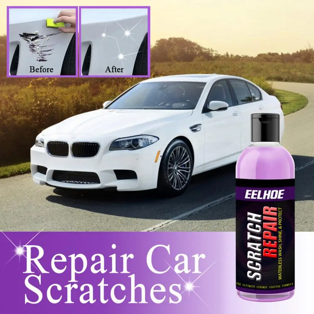 

1 Set 30ml/50ml/100ml Safe Repair Fluid Practical Easy Usage Scrape Paint Remover Automotive Scratch Repair Agent With Sponge