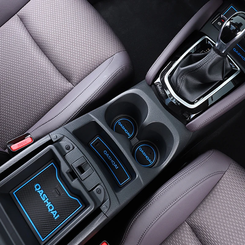 Коврик для ворот Nissan Qashqai J11 2016 2021 Нескользящие Коврики чашек Противоскользящий