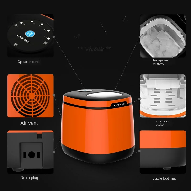 Коммерческая автоматическая машина для приготовления льда бытовой портативный