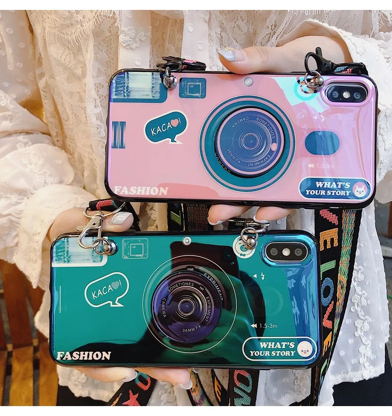 3D Blu-Ray фотоаппарат с рисунком Φ для oppo K5 K3 K1 F1S F7 youth F11 pro F9 Pro Find-X Neo 9, чехлы с ремешком + крышка кронштейна
