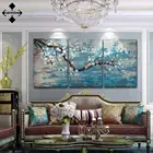 Картина на холсте с цветочным рисунком, картины в традиционном китайском стиле с цветами сливы, плакат и печать для домашнего интерьера