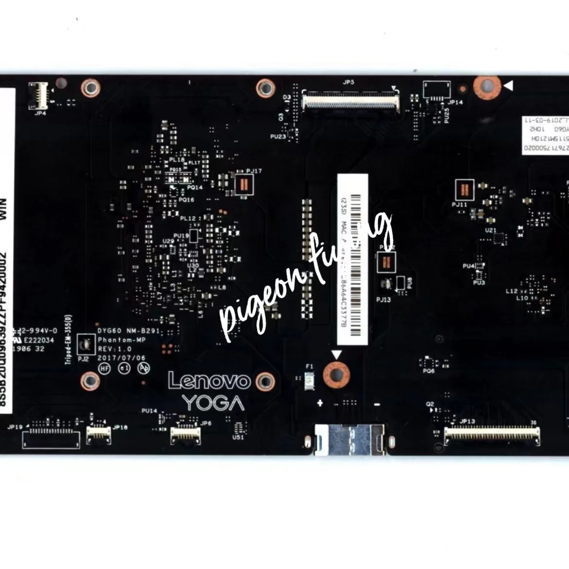 DYG60 NM-B291 для Lenovo YOGA 920-13IKB Материнская плата ноутбука CPU:i7-8550U RAM:16GB FRU 5B20Q09565 5B20Q09639 100%