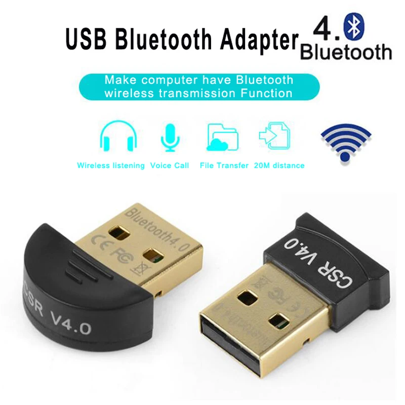 USB адаптер Bluetooth 4 0 передатчик аудиоприемник беспроводной для компьютера ПК