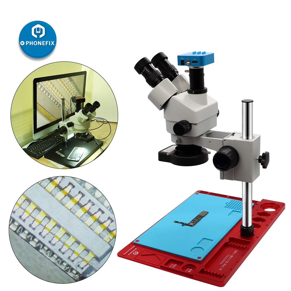 38MP 21MP Цифровой hdmi usb microscopio камера 3.5X-90X simul-focal Тринокулярный Стерео микроскоп