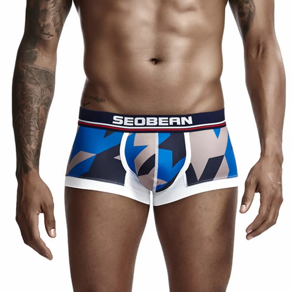 Мужские трусы боксеры удобные трусики разных цветов с мешочком сексуальное