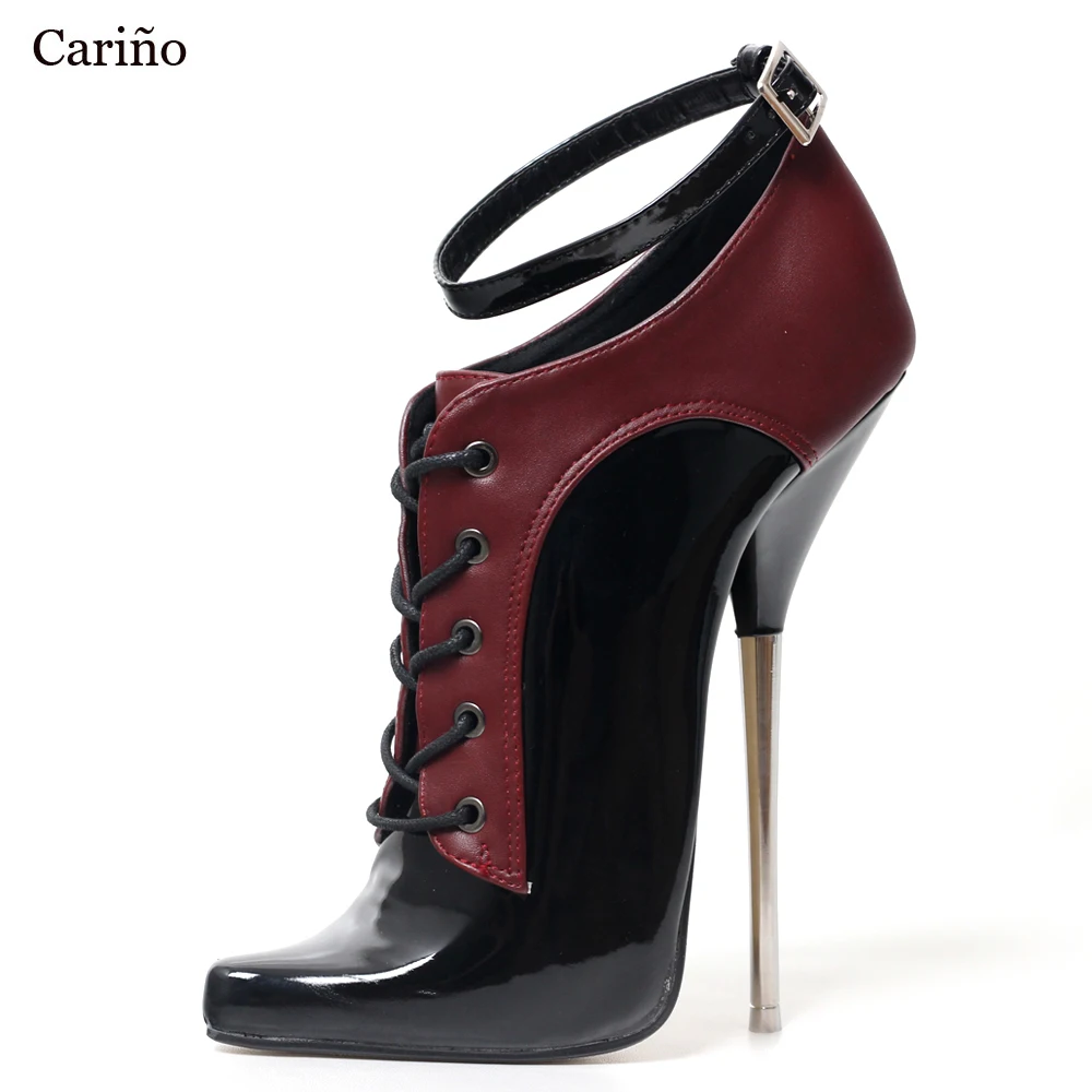 

Пикантные балетки 7 дюймов на высоком каблуке, подходящие цвета, на шнуровке, с ремешком на щиколотке, OEM, размер на заказ 36-46