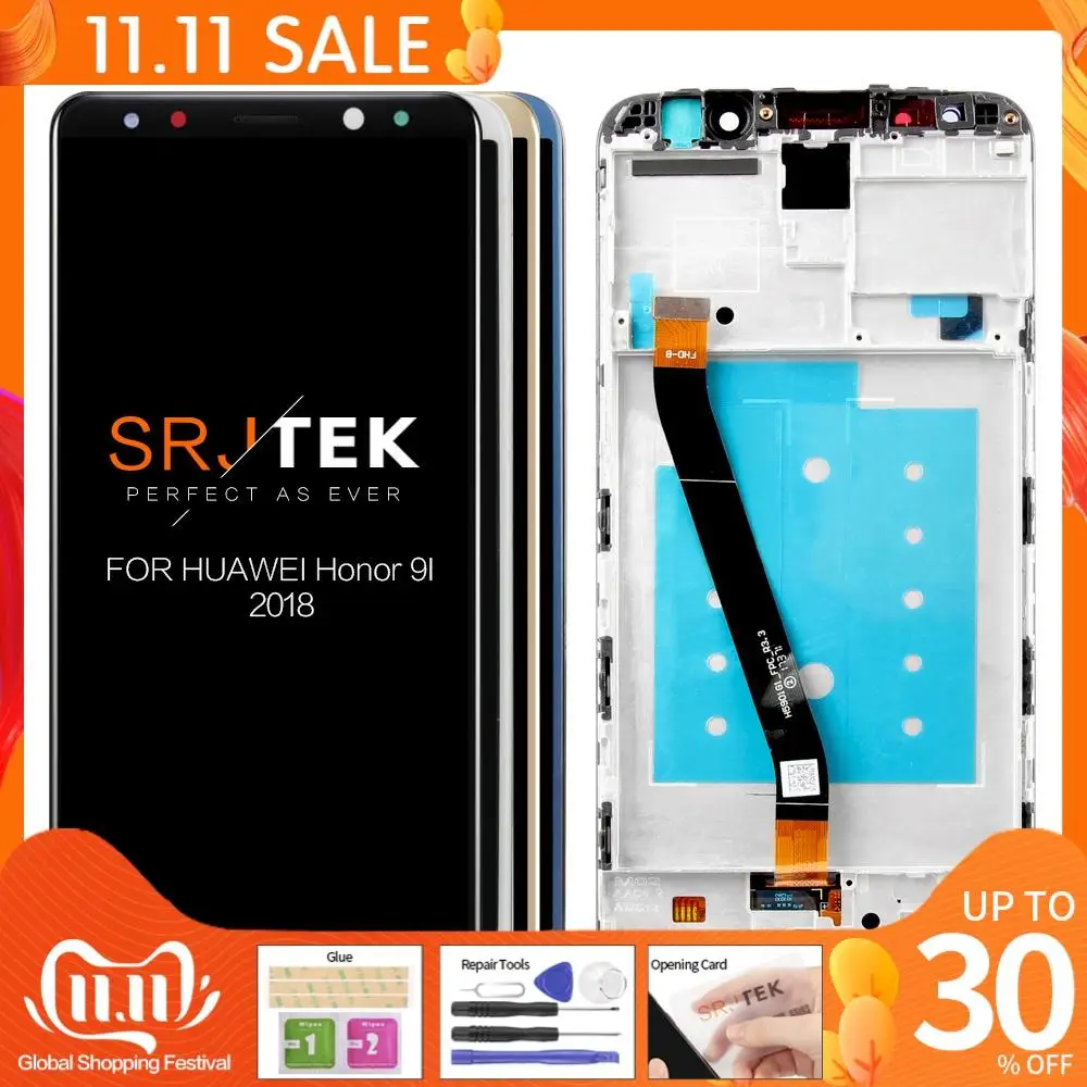 

Replacement for Huawei Honor 9i / G10 / G10 Plus / Nova 2i 5.9 inch Lcd Display Touch Screen Digitizer Assembly Free Tools
