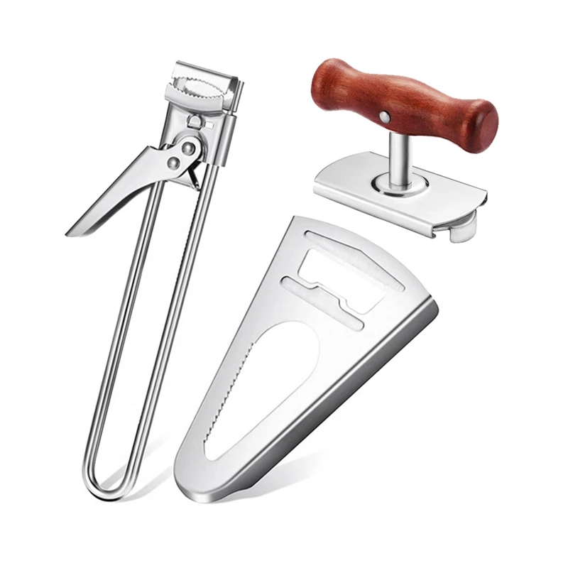 

3 шт. инструменты для открывания банок, регулируемые открывалки из нержавеющей стали для банок, открывалка для банок с тремя углами, открыва...