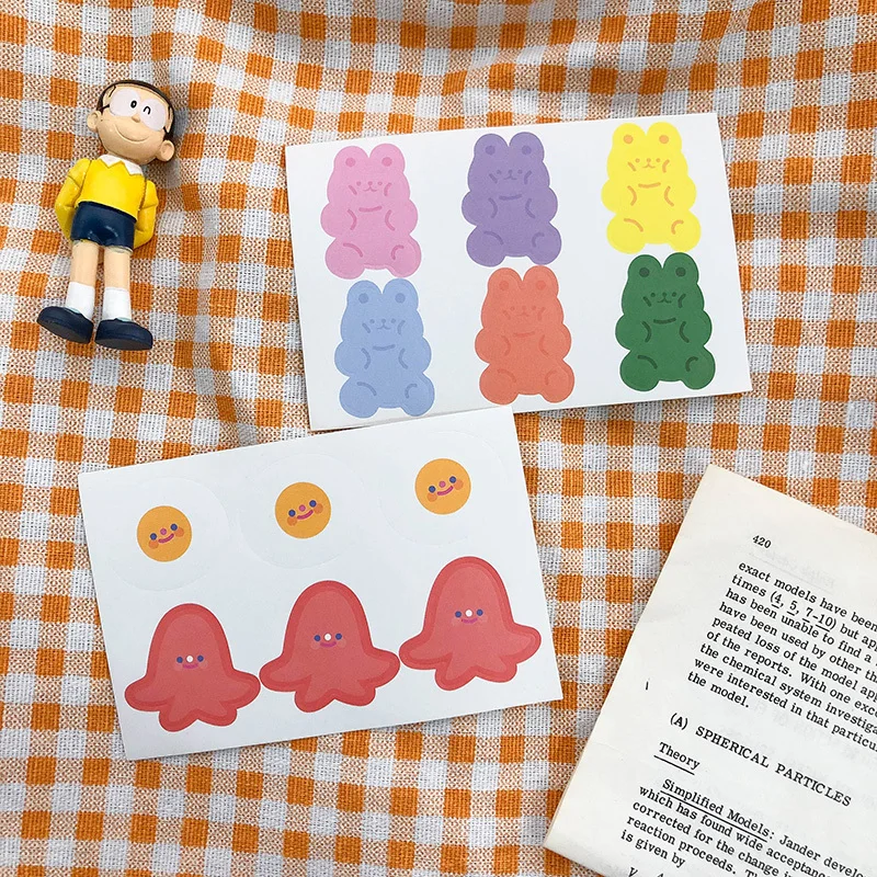 SIXONE 2 набора креативных милых наклеек для лица с изображением облаков и смайликов