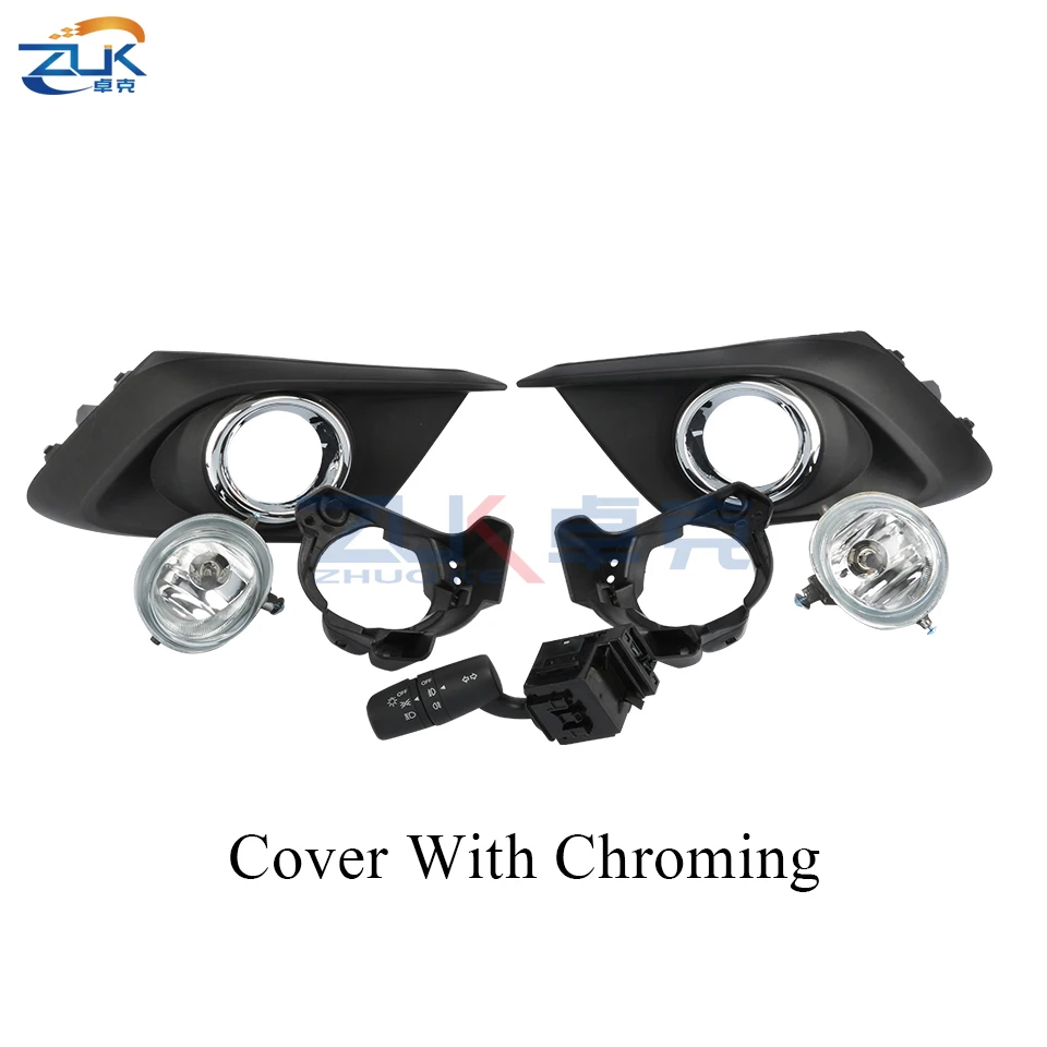 

ZUK передний бампер, противотуманная фара, отражатель, противотуманная фара, набор противотуманных фар для Mazda 3 Axela 2014 2015 2016, хромированная крышка с кабельным переключателем