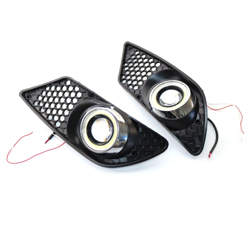 

Front Bumper Fog Light Grill Fog Lamp Cover HONEYCOMB HEX Grille for MERCEDES-Benz C-Class W204 2007-2010 A2048850253