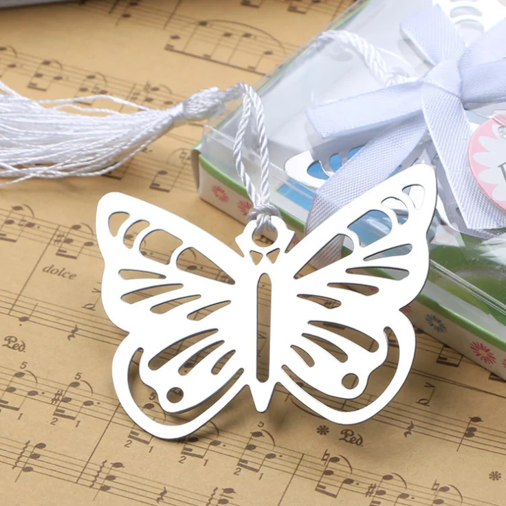 

50 шт. Закладка с бабочкой для душа Выпускной День рождения Свадьба и подарок для гостей