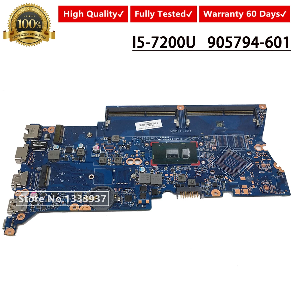 Verkauf 905794-601 905794-001 Für HP Probook 440 G4 430 G4 440-G4 430-G4 Laptop Motherboard I5-7200U SR2ZU SR342 DA0X81MB6E0 MAINBOARD