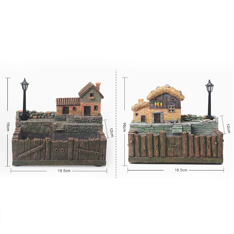 

[pay On Place] Resin Flower Pot Succulents Plants Small Bonsai Micro Landscape Vase Garden Decoration