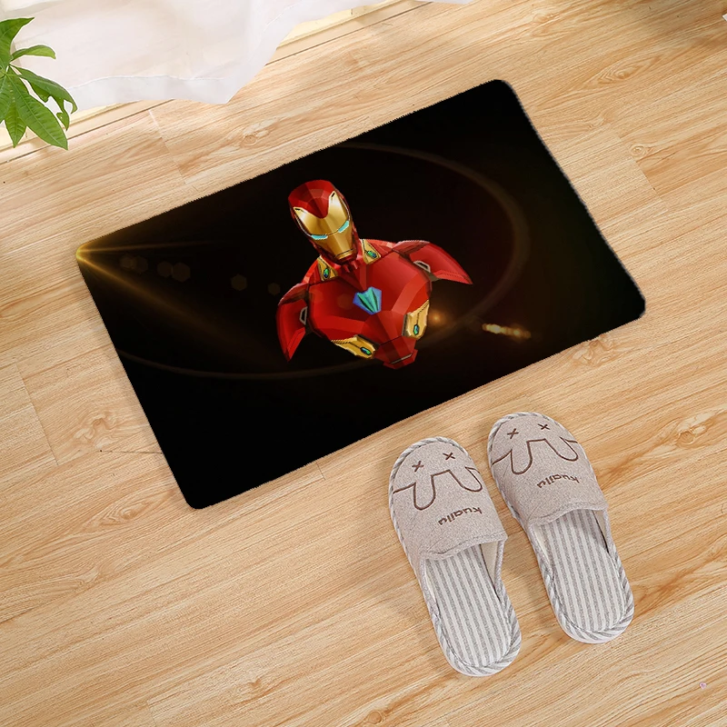 Marvel, супер герой, логотип, принт, домашний коврик, стелька, для кухни, ковер, для дома, для улицы, добро пожаловать, для ванной, Противоскользящие коврики, 80 см