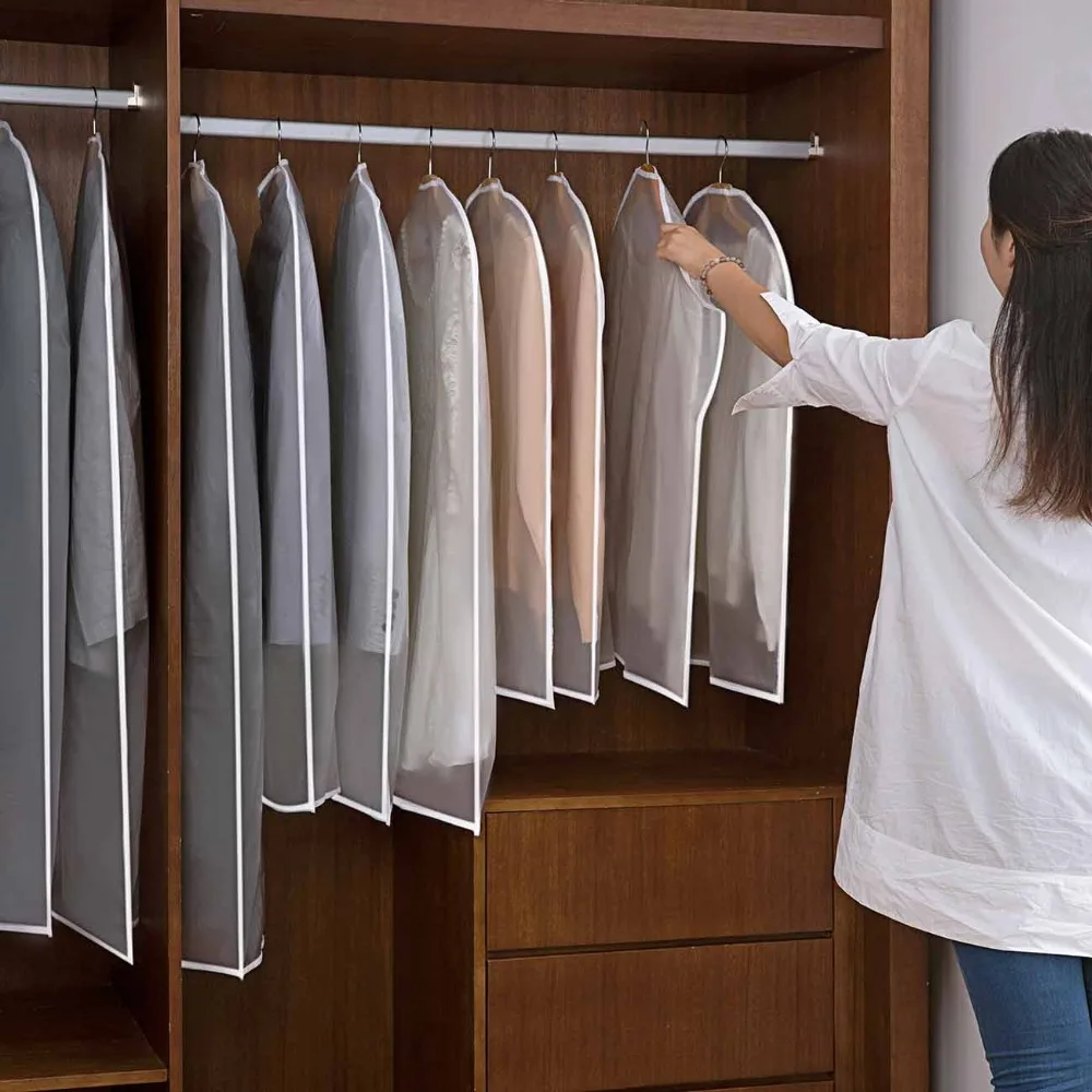 10 шт. пылезащитный чехол для одежды платьев костюмов пальто|Чехлы одежды| |