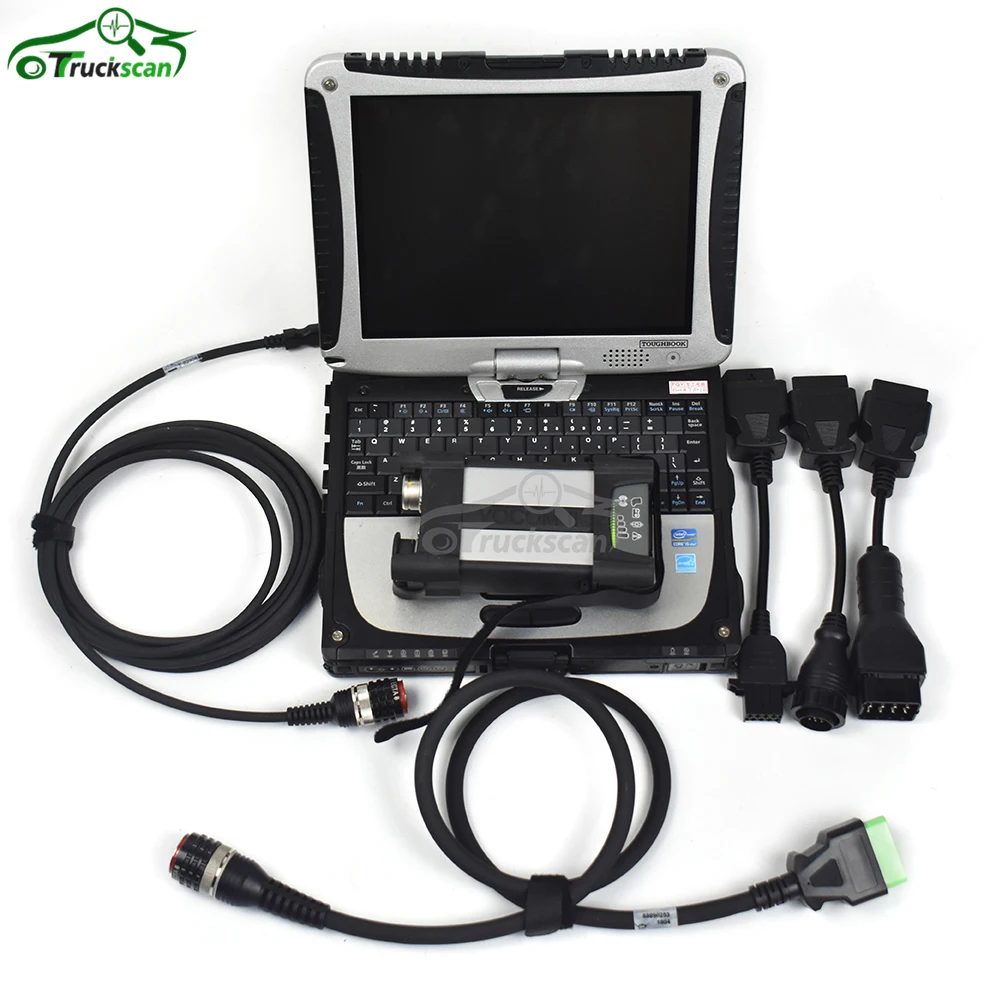 Для VOLVO Vcads Vocom II 88890400 VOCOM 2 Грузовик Экскаватор диагностический инструмент с CF19
