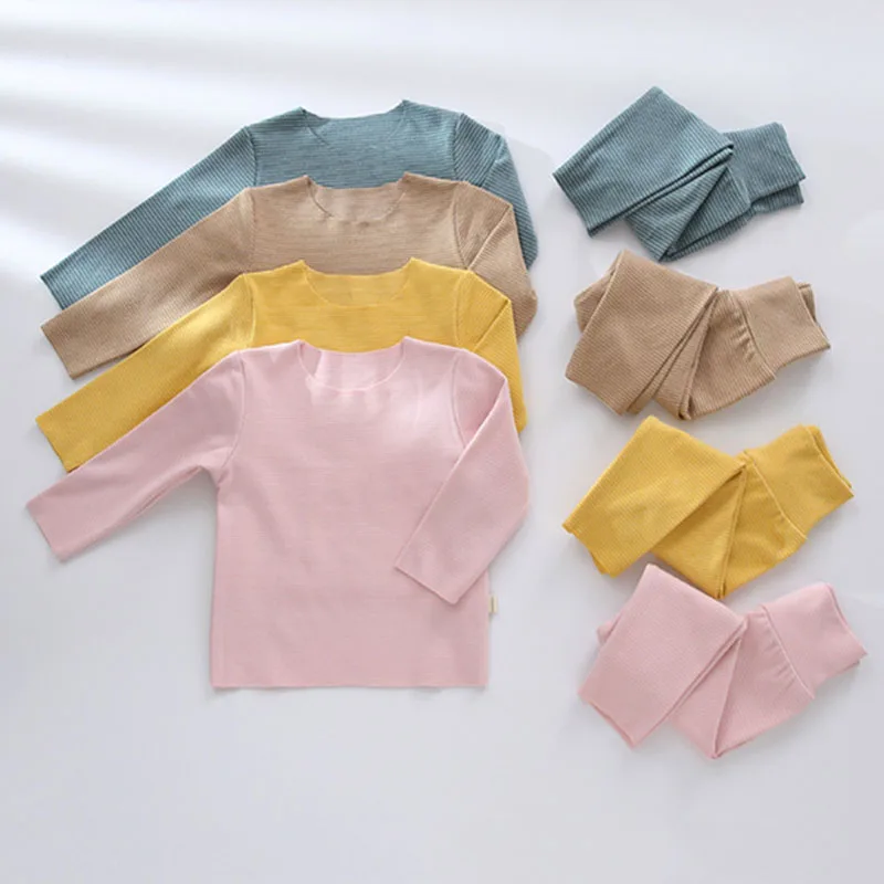 Модная одежда для малышей новый осенне-зимний повседневный комплект маленьких