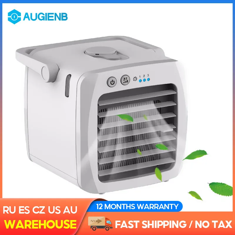 

AUGIENB Mini Air Conditioner Fan Personal Space Fan Cooler USB Rotary Cooling The Quick Easy Way To Cool Fan For Home Office