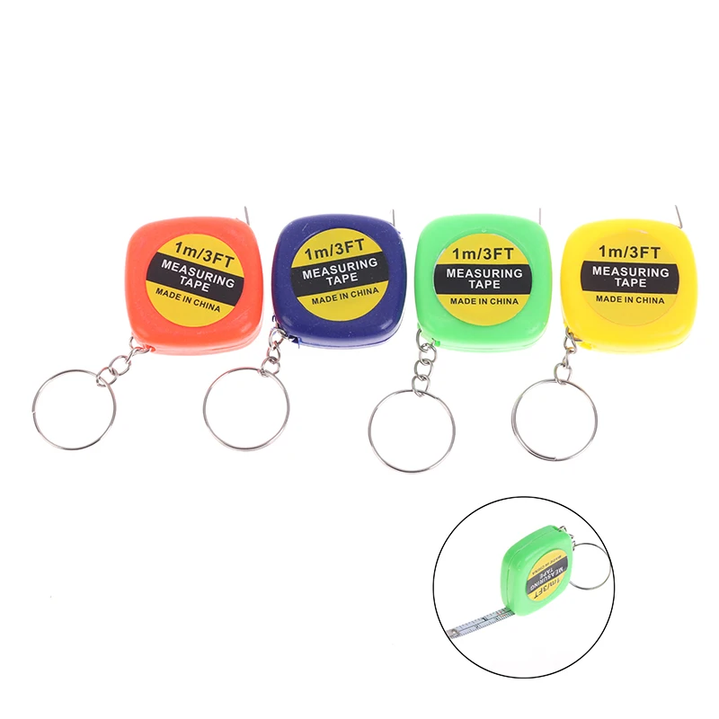 1 шт. Выдвижная рулетка м/3 фута Метрическая инструмент портного маленькая брелок