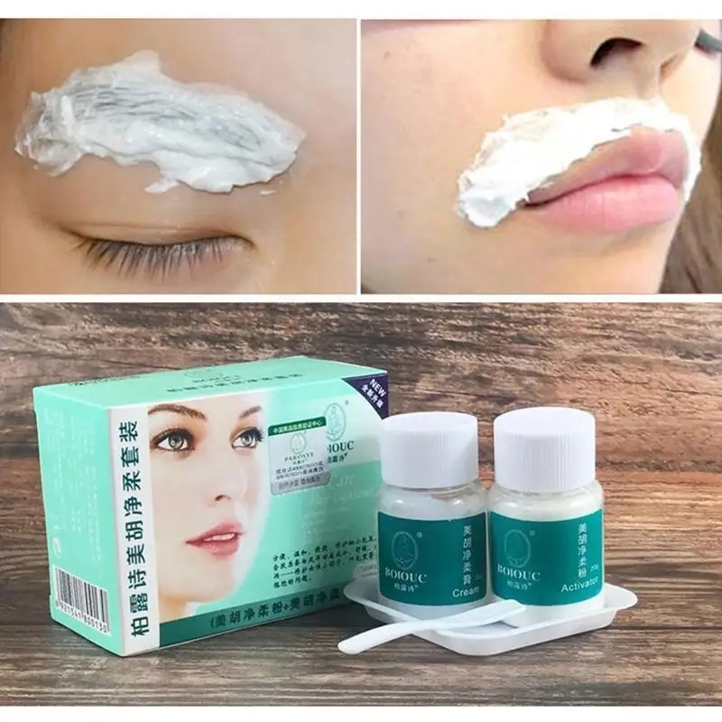 

Hair Bleaching Cream Mustach Removal Dark Hair Whitening Permanent Women Eye Remove Bleach Fast Mustache Brow I1M5