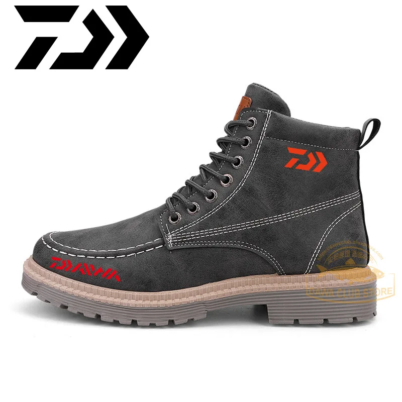 

Новинка Осень-зима 2022 Мужская рыболовная обувь DAWA уличные походные удобные нескользящие мужские ботинки походные высокие трендовые ботинк...