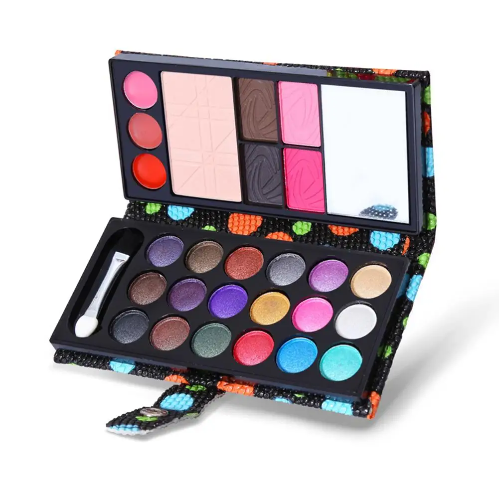 

Multi-functional Makeup Palette Set Eyebrow Powder Contour Lip Gloss Blush Eye Shadow Mirror Brush Lip Gloss Eyeshadow