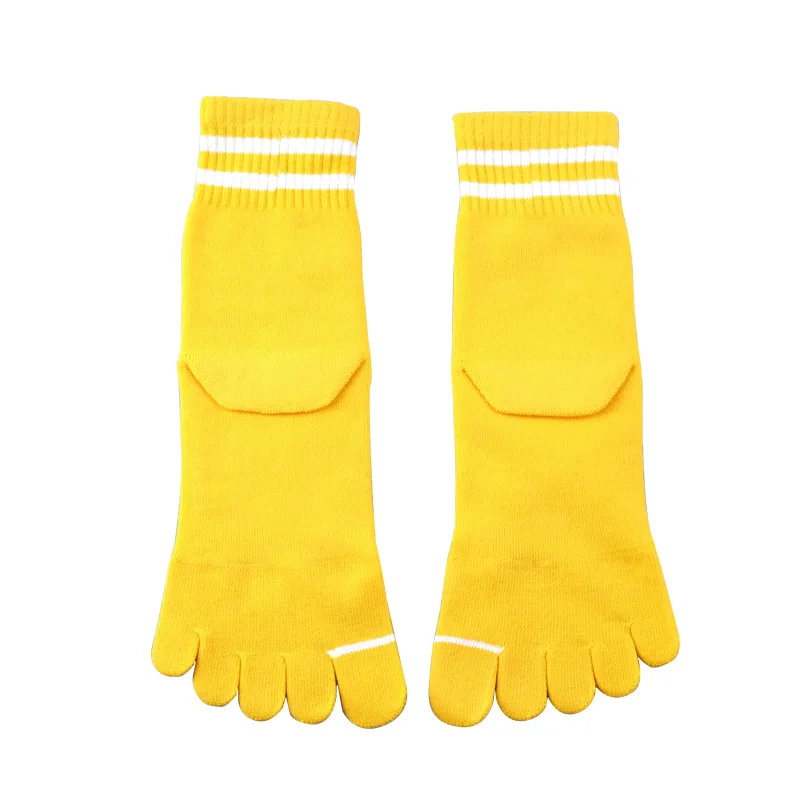 Осенне зимние женские теплые мягкие однотонные носки с мультяшным принтом пятью