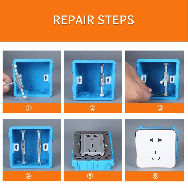 10 шт. Инструменты для ремонта 118 типа Монтажная коробка внутренний Кассетный