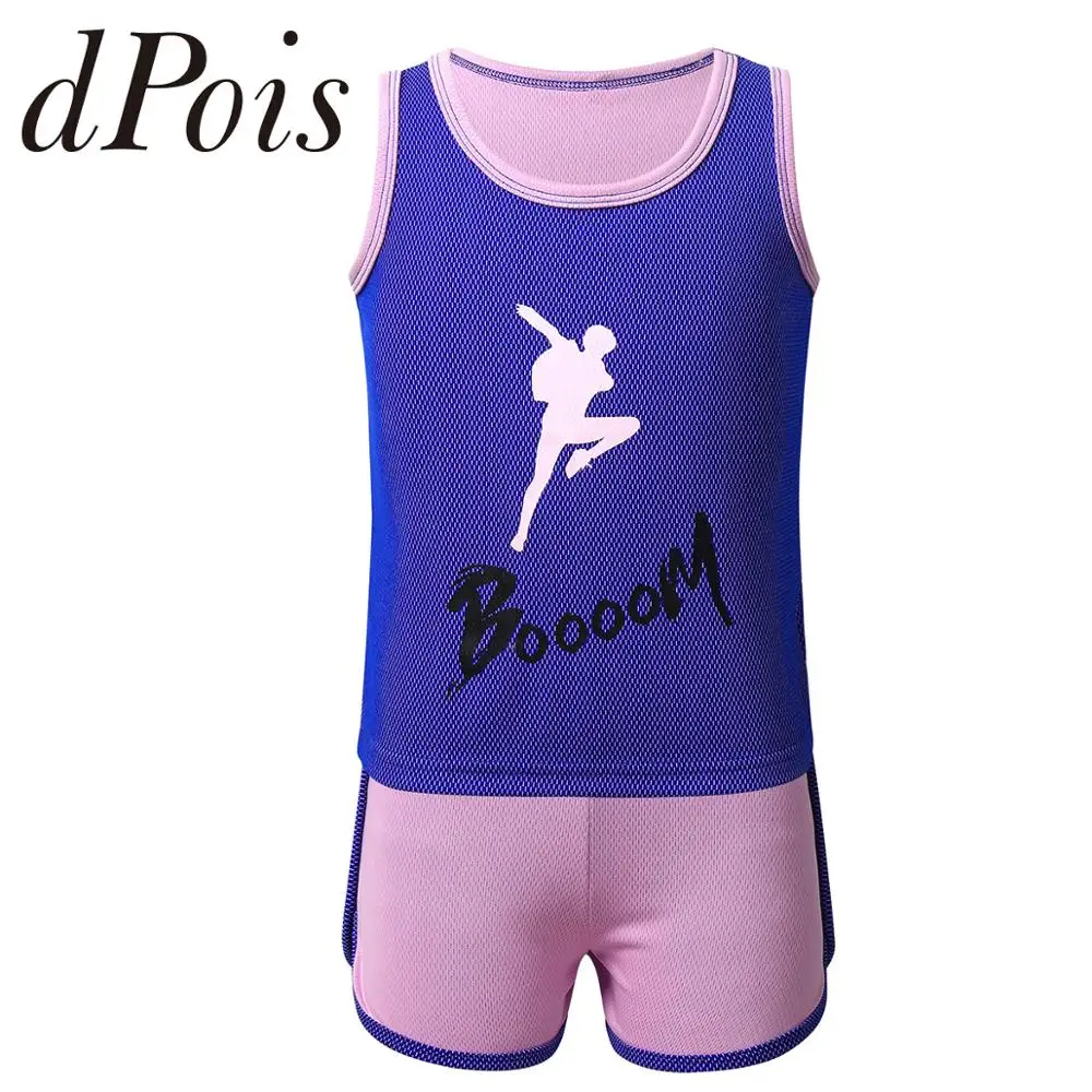 Детская быстросохнущая Спортивная одежда для мальчиков и девочек топы жилет без