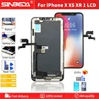 AAA + + OLED маленький раздавленный ЖК-дисплей для Pantalla IPhone X XS XR 11 экран ЖК-дисплей 3D сенсорный дигитайзер сборка для IPhone X XS Max
