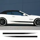 Наклейки на дверь автомобиля, боковую юбку, полосы, наклейки для Maserati ghiдоступ Levante MC20, Quattroporte, автомобильная линия талии, наклейка, декоративные аксессуары