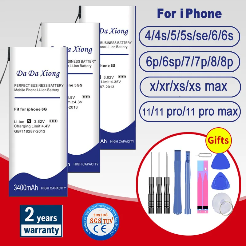 Аккумулятор для iPhone 6 6S 6Plus 5 дюймов Φ 5C SE Plus 7 7Plus 8 8Plus X XS XR MAX 11 11Pro max|Аккумуляторы