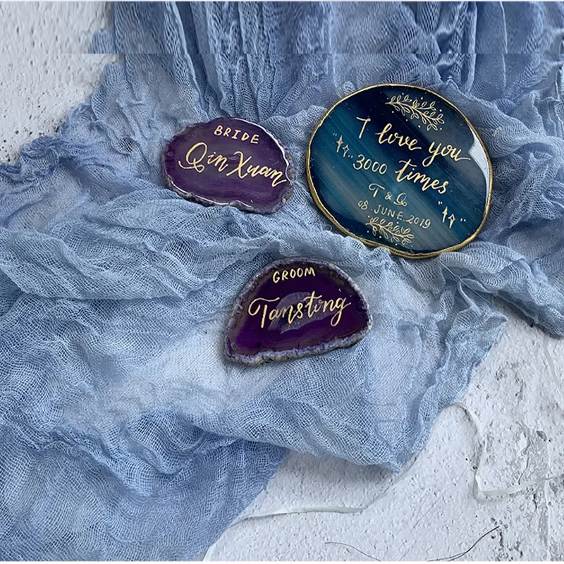 Подставка под заказ из натурального агата стол для юбилея помолвки вечеринки с