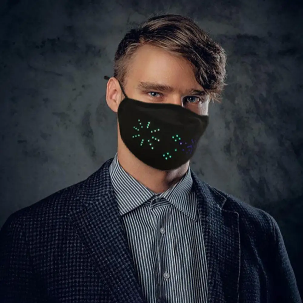 Маска со светодиодным дисплеем для бесплатного редактирования граффити