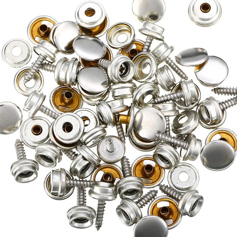 

5/8" Self-tapping screw stud Fastener Buttons Leather Jackets For Tent