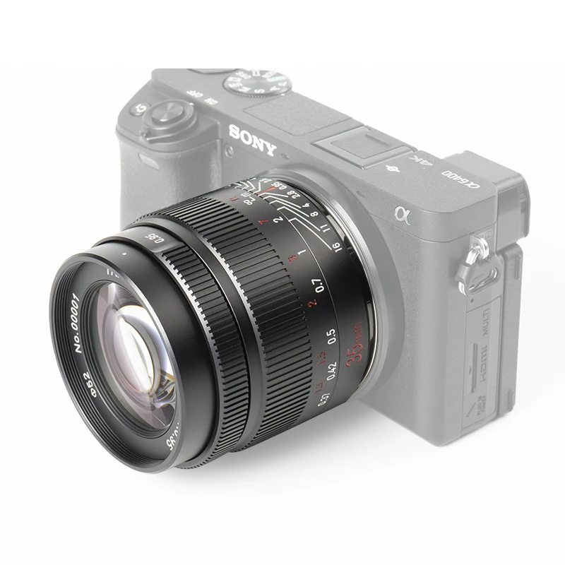 Объектив 7 Artisans 35 мм F0.95 APS C для камеры широкоугольный большая апертура Sony E Nikon M4/3
