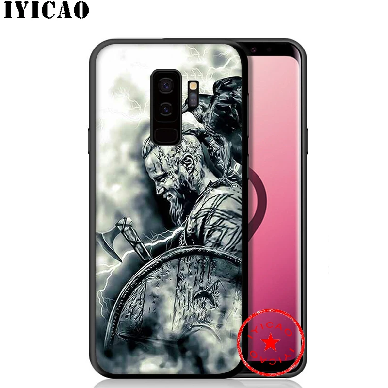 IYICAO Vikings TV Shows Soft Case for Samsung Galaxy S10e S10 S9 S8 Plus S6 S7 Edge Note 10 9 8 TPU |
