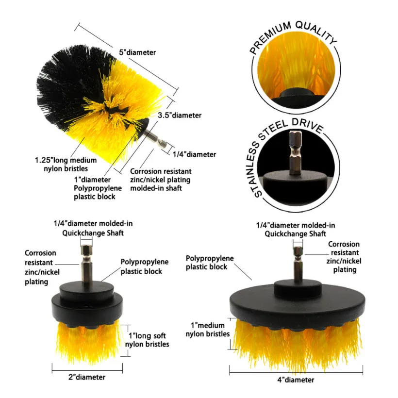 ?? 多機能電気ドリルブラシ,13ピースセラミック床研磨ツール,ブラシ,車の車輪の研磨